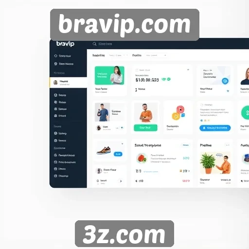 Evolução da interface do usuario no bravip.com